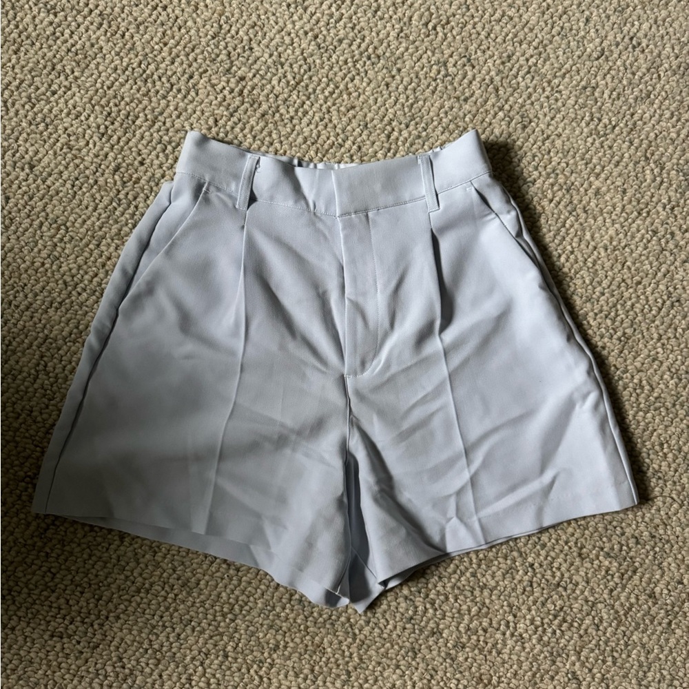 Abercrombie & Fitch Light Blue High Rise Structured Shorts Size Small